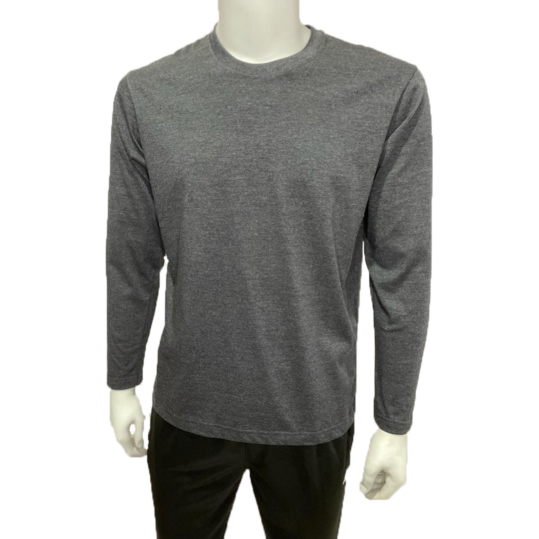 Casual Long Sleeve Round Neck Tee MM9-3098-MI