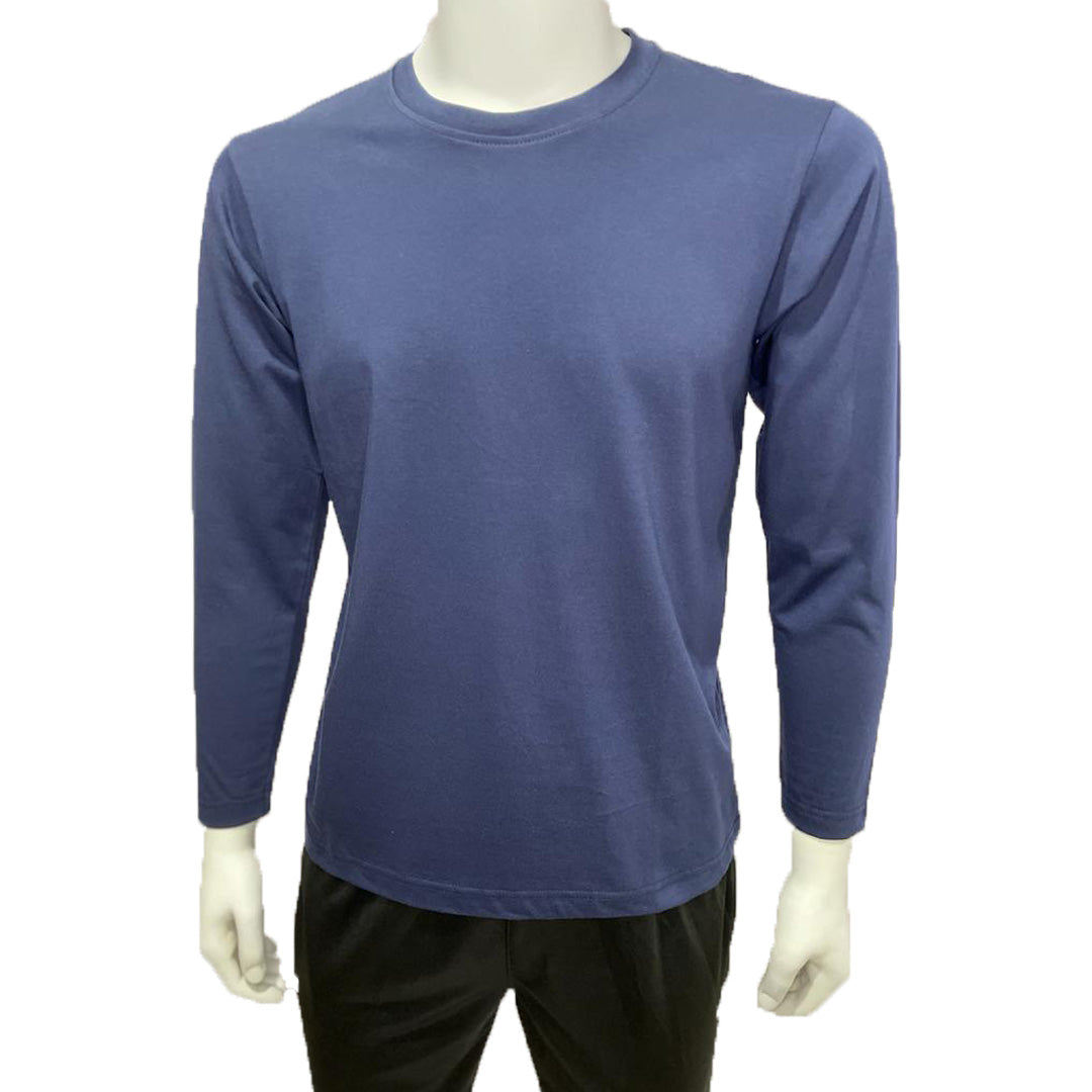 Casual Long Sleeve Round Neck Tee MM9-3098-MI